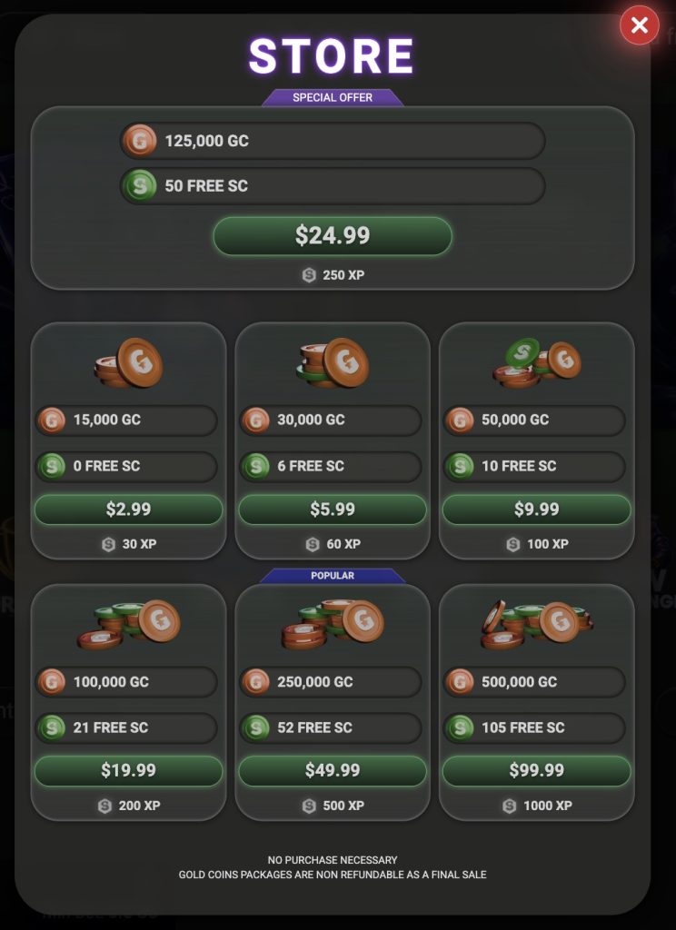 Coin Store at Lone Star Casino